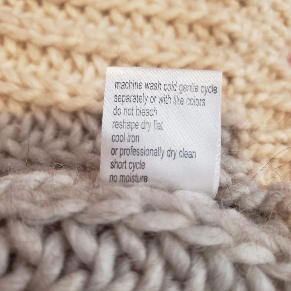 ELSAMANDA Alpaca Wool Zip Front Long Cardigan Sweater Womens Size Medium - Picture 5 of 7